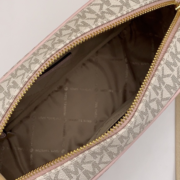 MICHAEL KORS KENLY LARGE POCKET XBODY POWDER BLUSH MULTI - Picture 7 of 16